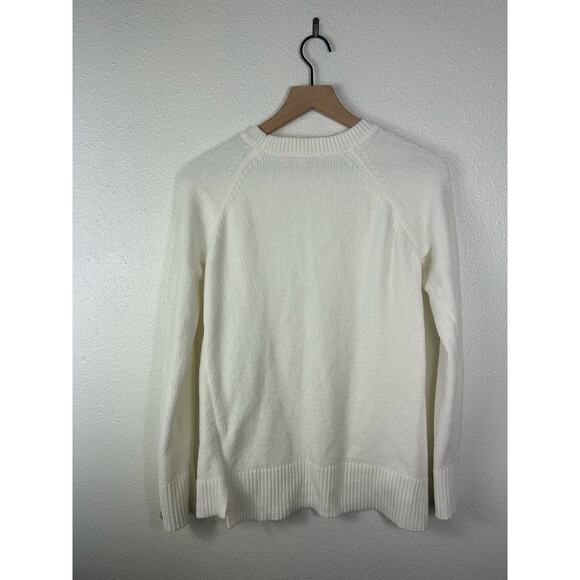 Lilly Pulitzer Praxon Gold Button Chenille Sweater Coconut XS Preppy Coastal - Picture 7 of 8